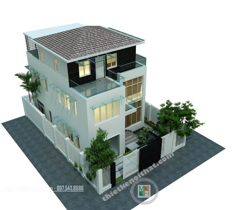 thiết kế biệt thự đơn lập