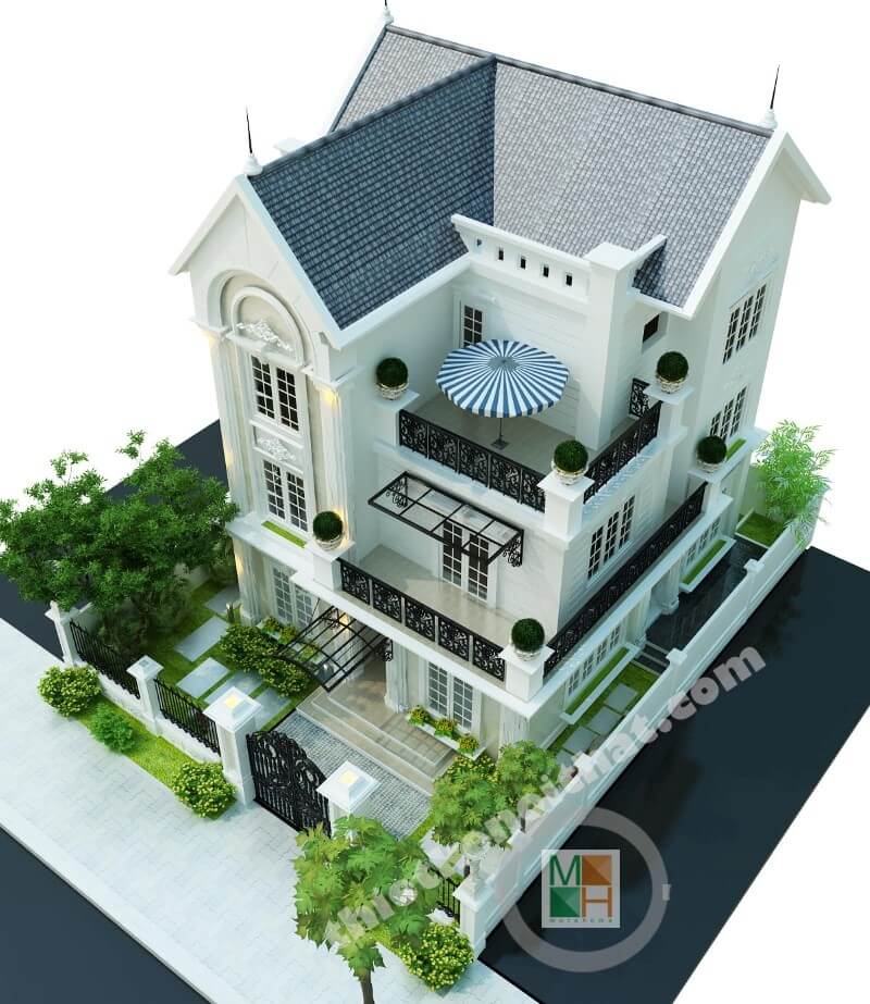 thiết kế biệt thự đơn lập